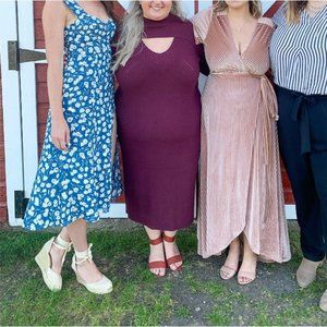 REFORMATION - Blue Floral Dress - XS